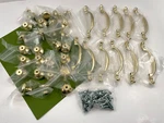 Vintage Amerock Brass Gold Tone Drawer Pulls 874 (11) Cabinet Knobs 853 (27). Fixed Price $29.95.
