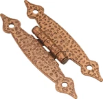 Belwith Pair Of Surface Mounted Cabinet Flush Hinges Antique Copper Finish. Fixed Price $9.99.