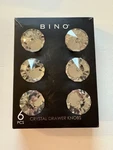 6 Pack Crystal Drawer Knobs - Bino Diamond Shape Cabinet/dresser 1.75IN. Fixed Price $10.00.