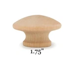 8 Pack Wood Drawer Knob, 1-3/4" Cabinet Pull, W/screws, Bi-fold Closet Doors. Fixed Price $16.43.