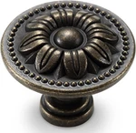 Set Of 10 Vintage Kitchen Cabinet Pulls, Flower Drawer Knobs, Dresser. Fixed Price $17.95.