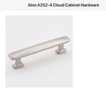 Alno A252-4SN Nickel Cloud 4" Center To Bar Cabinet Pull. Fixed Price $30.00.