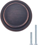 Oil Rubbed Bronze Cabinet Knobs, 1.25" Diameter, 25-PACK. Fixed Price $36.99.