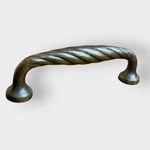 Vtg. Emtek Tuscany Twist 3.5 Ctc Handle Cabinet Pull Bronze 86104 Italian. Fixed Price $17.99.