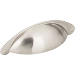 Jeffrey Alexander 8233SN 3" Center-to-center Satin Nickel Lyon Cabinet Cup Pull. Fixed Price $8.30.