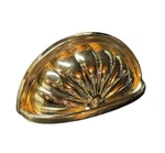 Belwith P535-PB Brass Cup Pull Cabinet Knob 1/2" Hardware Half Moon Scallop. Fixed Price $25.00.
