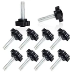Mromax 10PCS 1/4"20 Threaded Knurled Thumb Nuts, Black Plastic Knobs Clam.... Fixed Price $17.24.