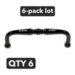 6-PACK Amerock Allison Black Nickel 3 1/2"CC Cabinet Arch Pull Handle BP1952-BNB. Fixed Price $35.62.