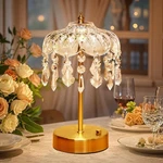 Vintage Lamp, Colors 10 Brightness Crystal Flower Lamps, 3600MAH Recha.... Fixed Price $87.86.