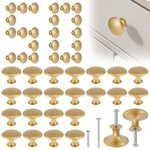 Mlynzxjsy 50 Pack Gold Round Cabinet Knobs 1-1/6 Inch (30MM) Drawer Bulk Se. Fixed Price $48.83.