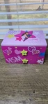 Disney High School Musical Pink Wood Jewelry Box, Two Drawers, Stars & Hearts. Fixed Price $15.00.