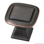 Brainerd 1-1/4" Double Square Knob Bronze W/copper Highlights Lot Of 10. Fixed Price $20.00.