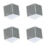 4 Pack Hickory P2160-CH Chrome 1/2" Cube Cabinet Knob Pulls Euro-contemporary. Fixed Price $25.94.