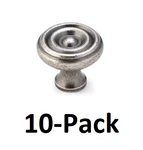 *10-PACK* Richelieu Laval 1-1/4 In. Round Pewter Cabinet Knob (BP1430142) *new*. Fixed Price $55.99.