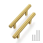 Haliwu 30 Pack Cabinet Handles Brass Gold Inch Hole Center,. Fixed Price $46.19.