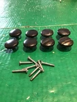 Lot Of 8 Mushroom Cabinet Pull Knob Handle Canada CK1910 2-TONE & Solid Black. Fixed Price $19.95.