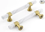 Rergy 20 Pack Gold&marble Drawer Pulls 4 Handles Zinc Aluminum Alloy Hardware. Fixed Price $25.00.
