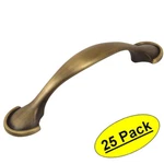 *25 Pack* Cosmas Cabinet Hardware Brushed Antique Brass Handle Pulls #6632BAB. Fixed Price $36.00.