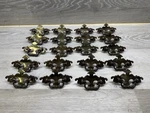 Lot Of 20 Vintage Keeler Solid Brass N4793 Chippendale Batwing Drawer Pulls. Fixed Price $74.99.