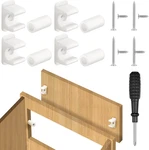 False Cabinet Front Drawer Clips Sink Tip Out Snap With Screws. Fixed Price $14.06.