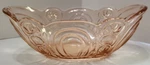 Vintage Art Eclectic Decor Pink Depression Glass Oblong Fruit Bowl. Fixed Price $22.99.