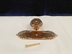 Alno A886-PA Backplate Ribbon & Reed A880-14-PA Knob Polished Brass. Fixed Price $33.59.