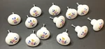 Set 13 Belwith P760-BQ Vtg Knob Pull Drawer Cabinet Floral Flower Bunch Bouquet. Fixed Price $35.00.