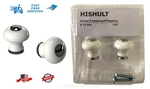 Ikea Hishult Furniture Pull Knob Handle Porcelain White 7/8 "(23 Mm) Pack. Fixed Price $9.99.