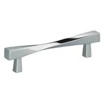 Omnia 4.625 In. Center To Modern Twisted Cabinet Pull, Bright Chrome. Fixed Price $11.93.