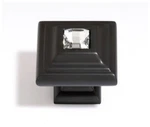 Alno C213-CLR/BRZ Swarovski Crystal 1/4" Knob Bronze. Fixed Price $17.35.