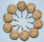 Nautical Twisted Jute Rope Door Knobs/ Pull Push Handle For Cabinets,. Fixed Price $31.99.