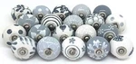 Indian Handmade Ceramic Door Knobs Lot Of 10 Pc Kitchen Drawer Pulls Handle. Fixed Price $42.99.