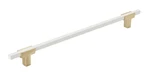 Amerock BP778256BGLWHT Urbanite 10-1/16" Cabinet Pull Brushed Gold White. Fixed Price $10.99.