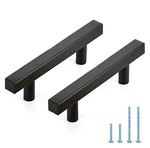 30 Pack Inch Matte Black Square Cabinet Handles Stainless Steel Hardwa. Fixed Price $40.72.