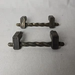 1967 Twisted Drawer Pulls 4 1/2" Set Of Jb 3" Center. Fixed Price $9.01.
