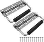 Pcs 4.92" Spring Loaded Handle With Rubber Grip, Surface Mount Chest Fo. Fixed Price $12.69.