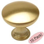 *10 Pack* Cosmas Cabinet Hardware Brushed Brass Round Knob #5305BB. Fixed Price $18.10.