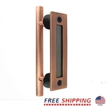 Heavy Duty Sliding Barn Door Handle Pull Flush Set Rustic Design Kitchen Garage. Fixed Price $65.99.