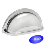 *5 Pack* Cosmas Cabinet Hardware Polished Chrome Cup Pulls #4310CH. Fixed Price $12.05.