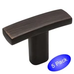 *5 Pack* Cosmas Cabinet Hardware Oil Rubbed Bronze Subtle Arch Knobs #2363ORB. Fixed Price $9.30.