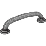 Jeffrey Alexander 527SIM 96MM C-c Distressed Antique Silver Bremen Cabinet Pull. Fixed Price $12.78.