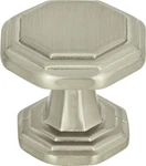 Atlas 319-BRN Dickinson Octagon Knob 1/4 Inch Brushed Nickel. Fixed Price $12.56.