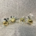New! Baldwin Polished Gold Perilla Clasico 1.5" Round Cabinet Knob Set Of 4. Fixed Price $22.99.