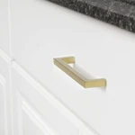 New Amazon Basics Gold Drawer Pull Cabinet Handle Set Of 7 Modern Square 5". Fixed Price $25.00.