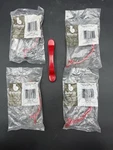 Set 4 Belwith P8307-2 Bright Red Cabinet Drawer Handle Pulls Custom Lots Avail. Fixed Price $5.00.