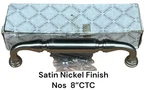 Baldwin 2574-150 Richmond Door Handle Pull 8 Ctc Satin Nickel Finish Nos. Fixed Price $49.99.