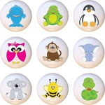Set Of 9 Animal Babies Baby Ceramic Drawer Pulls Dresser Cabinet Knobs. Fixed Price $35.91.