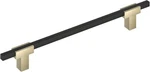 Amerock Urbanite 7-9/16 Inch 192MM Center-to-center Golden Champagne/matte Black. Fixed Price $15.99.