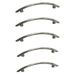 5X Allen + Roth 5.25"LENGTH / 3.78" Center Satin Nickel Arch Drawer Pull B56. Fixed Price $14.92.