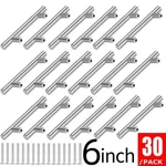 30 Pack Brushed Nickel Kitchen Cabinet Pulls Stainless Steel Drawer Bar Handle. Fixed Price $17.97.